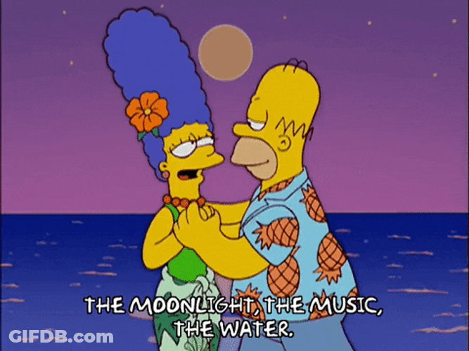 Marge Dancing With Homer The Simpsons GIF