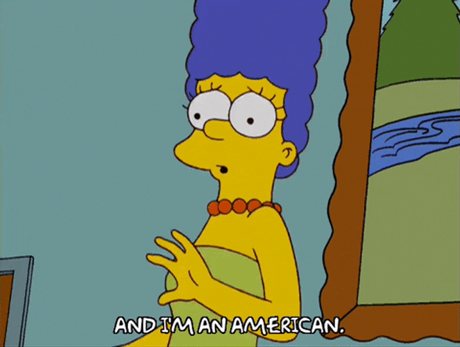 Marge Simpson And Im An American GIF