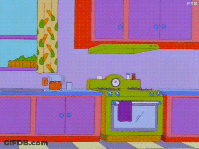 Marge Simpson Chasing Monkey Away GIF