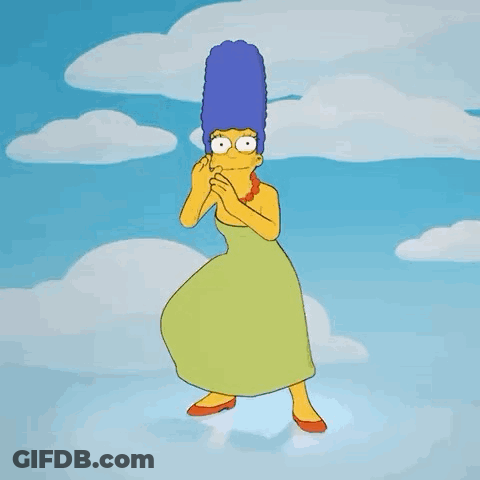 Marge Simpson Dancing In The Sky GIF