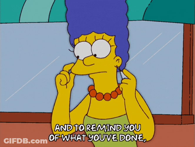 Marge Simpson Giving Friendly Reminders GIF