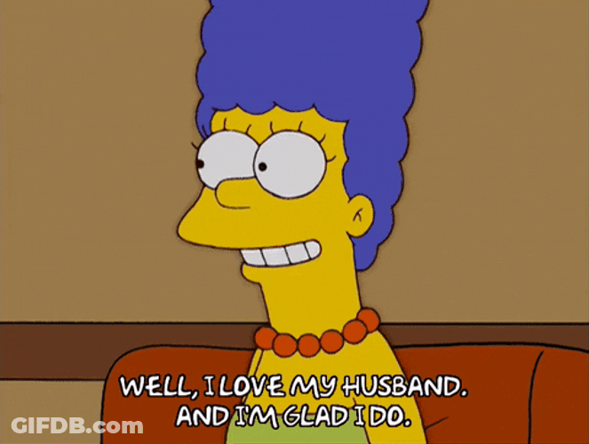 Marge Simpson I Love My Husband GIF