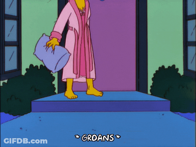 Marge Simpson Lying On The Stoop GIF