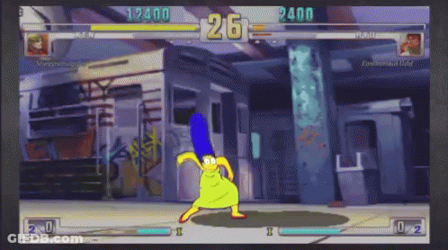 Marge Simpson Playing Video Game Score 25 GIF