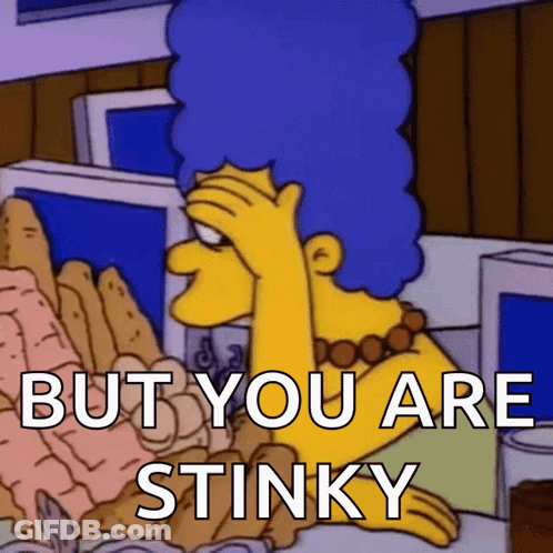 Marge Simpson Saying But You Are Stinky GIF