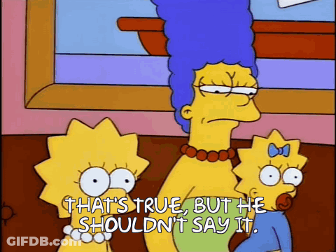 Marge Simpson Saying That's True GIF