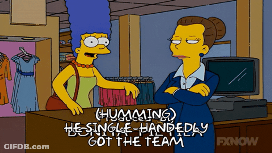 Marge Simpson Struggling To Negotiate GIF