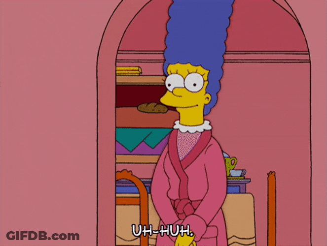 Marge Simpson Uh Huh GIF