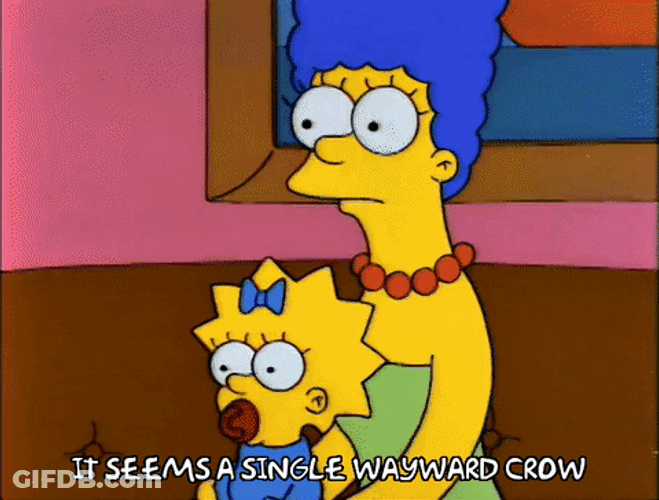 Marge Simpson With Maggie On Her Lap GIF