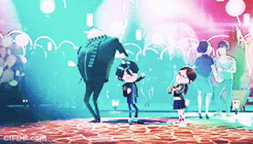 Margo Watching Gru Dancing With Antonio GIF
