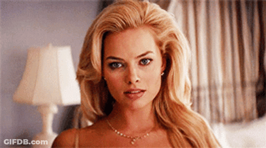 Margot Robbie Pretty Eyes Turn Around GIF