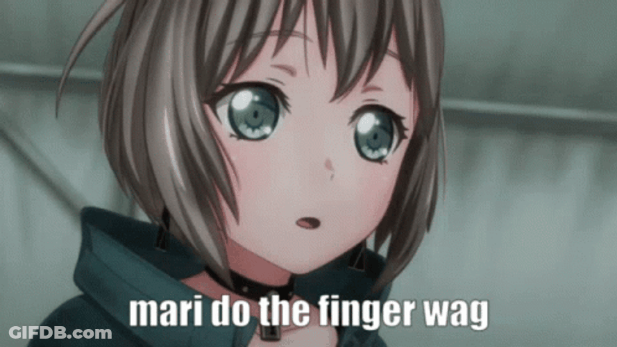 Mari Do The Finger Wag GIF