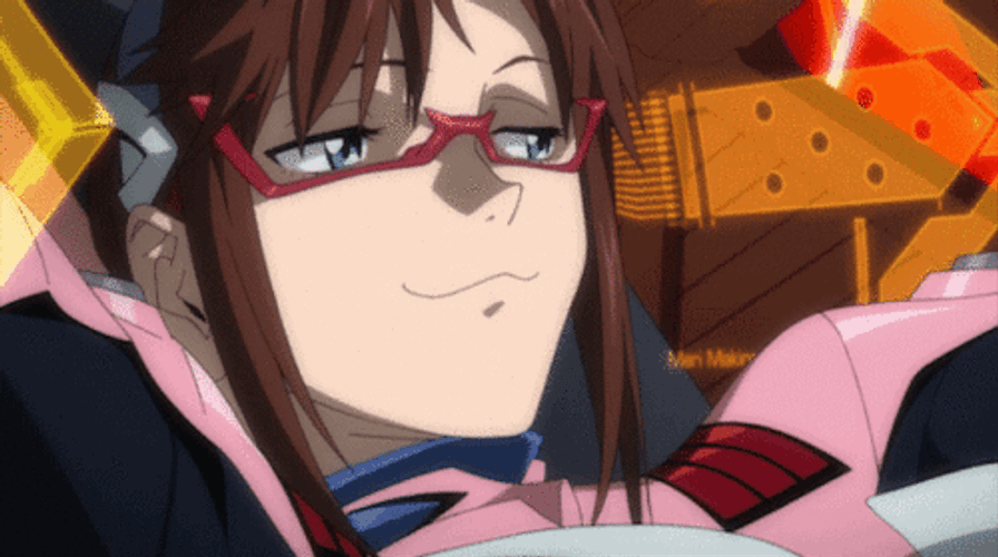 Mari Illustrious Makinami Eyebrows Up GIF