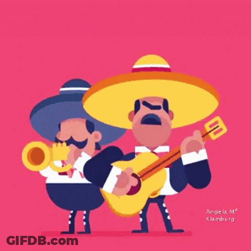 Mariachi Band Playing Instruments GIF