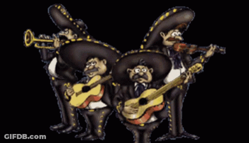 Mariachi Band Playing Instruments GIF
