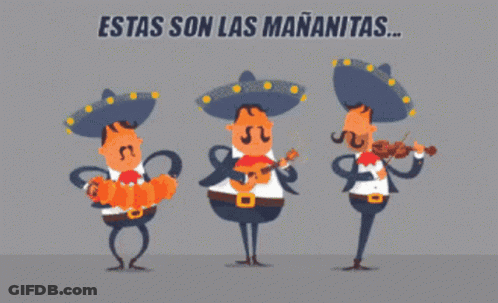 Mariachi Players Singing Mananitas GIF