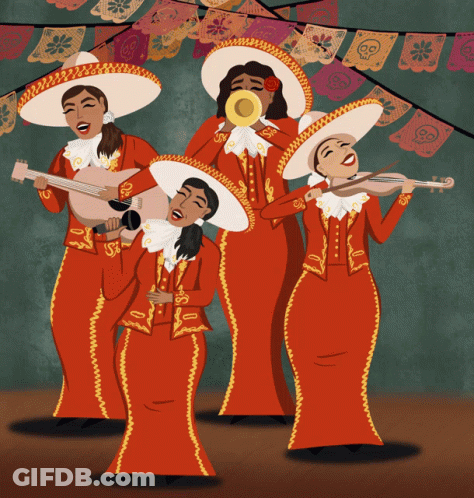 Mariachi Singers Playing Instruments GIF