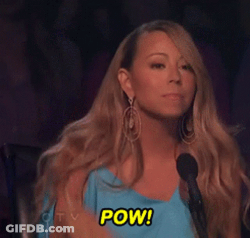 Mariah Carey Holding Microphone Saying Okay I'm Ready GIF