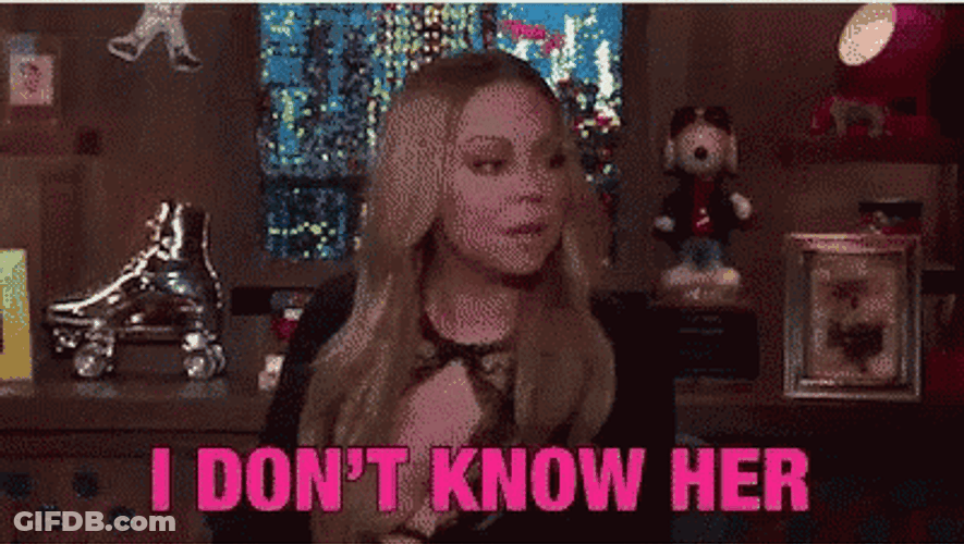 Mariah Carey I Don't Know Her GIF