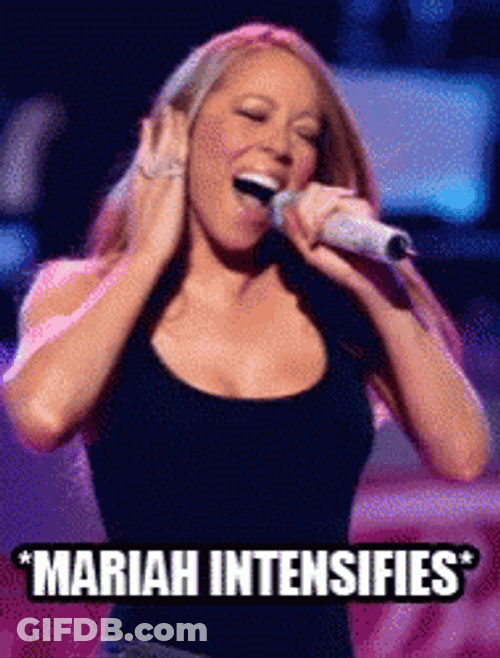 Mariah Carey Singing Mariah Intensifies GIF