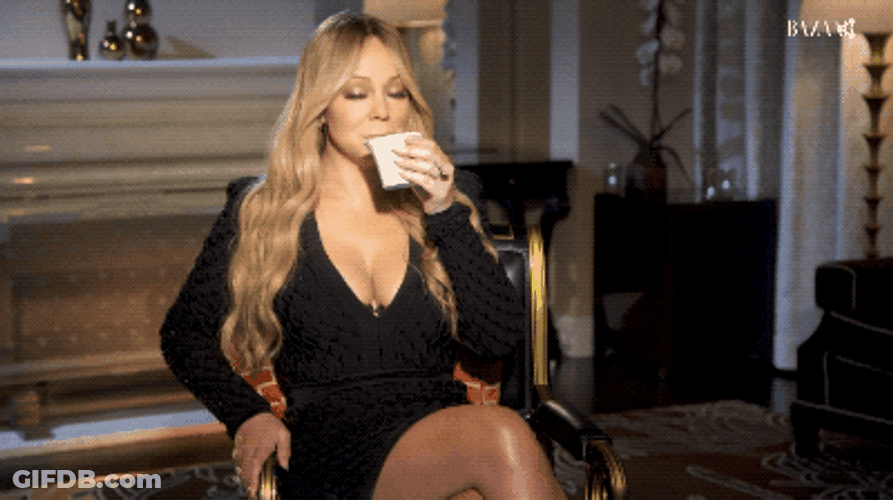 Mariah Carey Sips Tea GIF