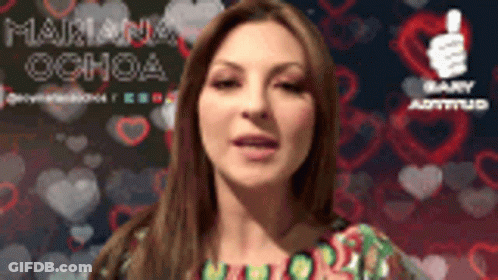 Mariana Ochoa Thumbs Up With Hearts GIF