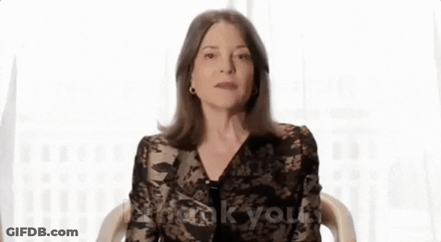 Marianne Williamson I Bless You GIF