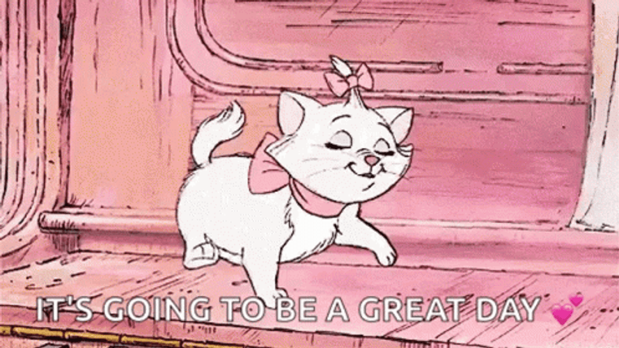 Marie Cat Disney Good Morning GIF