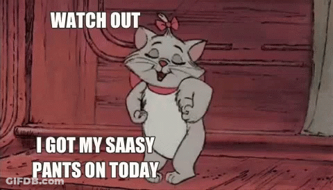 Marie From Aristocats Dancing With Sassy Pants On GIF