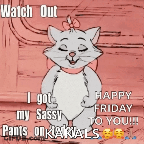 Marie From Aristocats Saying Watch Out GIF