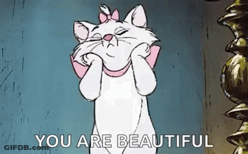 Marie The Aristocat Funny Face Eyes Closed Pink Bow GIF