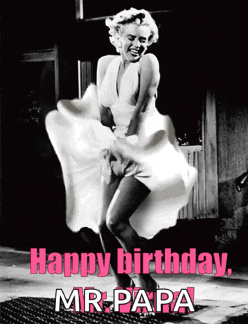 Marilyn Happy Luigi GIF