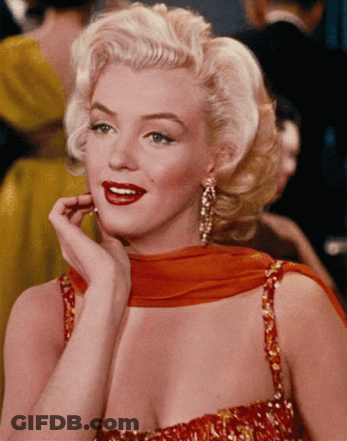 Marilyn Monroe Genuine Smile GIF