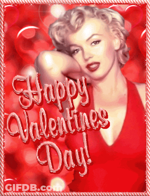 Marilyn Monroe Happy Valentine's Day GIF