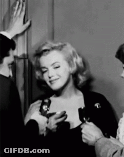 Marilyn Monroe In An Interview GIF