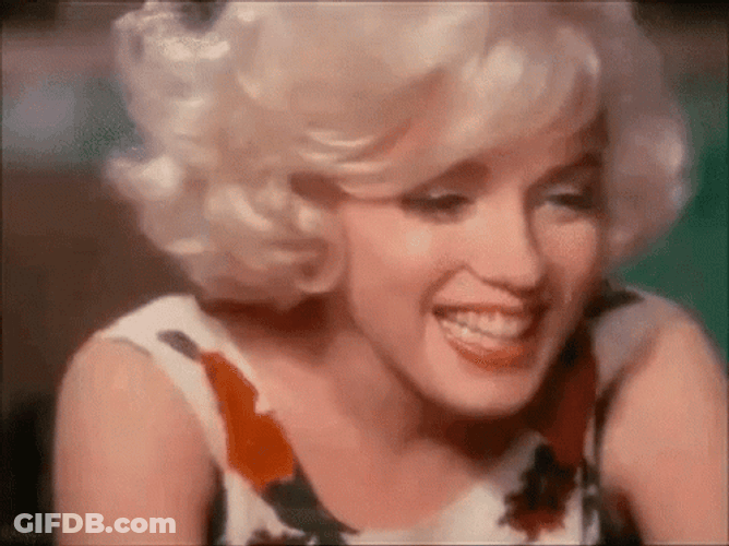 Marilyn Monroe Is Like An Angel Smiling GIF