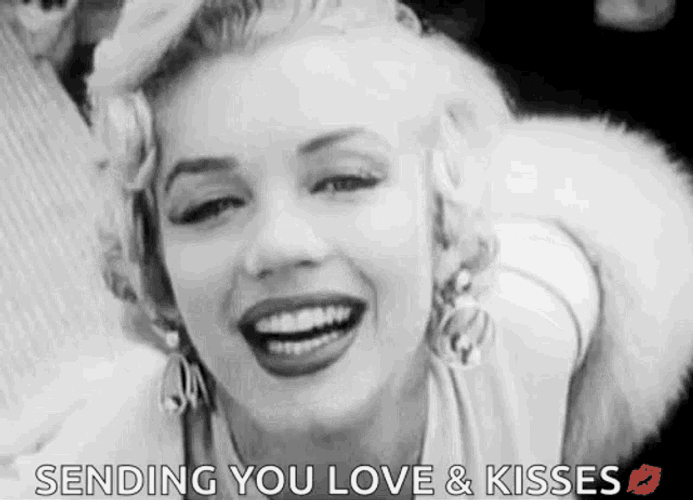Marilyn Monroe Kiss GIF
