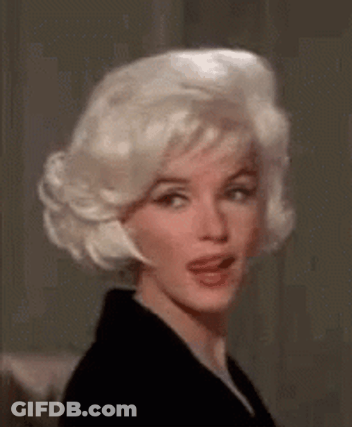 Marilyn Monroe Lip Licking GIF