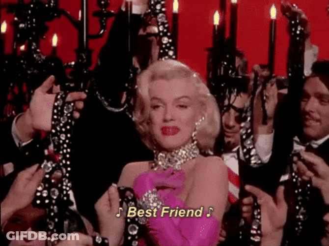 Marilyn Monroe Quotes Diamond Best Friend GIF