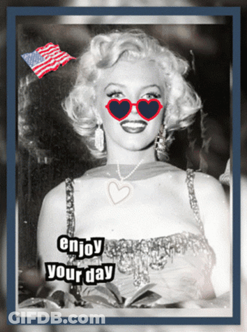 Marilyn Monroe Quotes Enjoy Your Day GIF