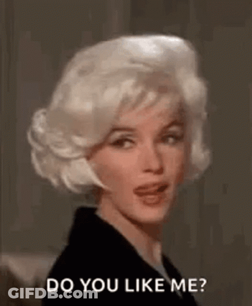 Marilyn Monroe Quotes Flirty Gaze GIF