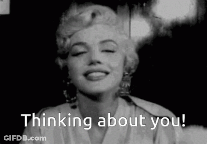Marilyn Monroe Quotes Flying Kiss GIF