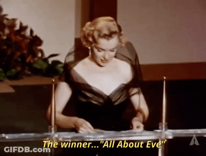 Marilyn Monroe Quotes Presenting Winner GIF