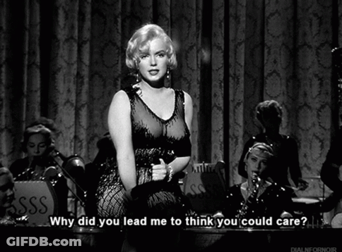 Marilyn Monroe Quotes Singing Empty Look GIF