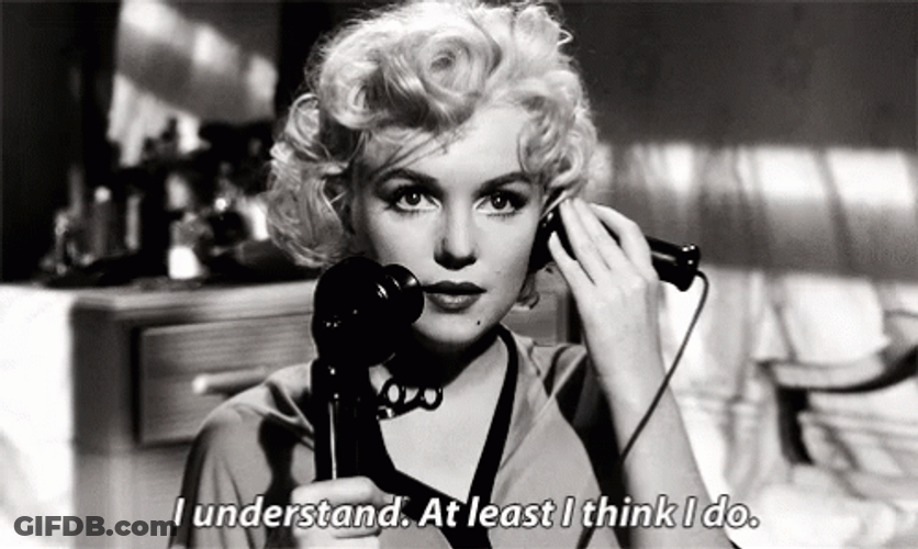 Marilyn Monroe Quotes Talking On Phone GIF