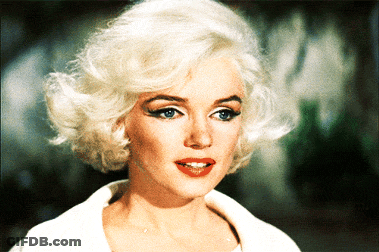 Marilyn Monroe Rolls Eyes GIF