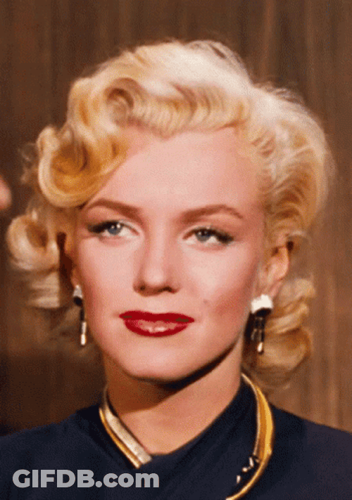 Marilyn Monroe Shock Reaction GIF