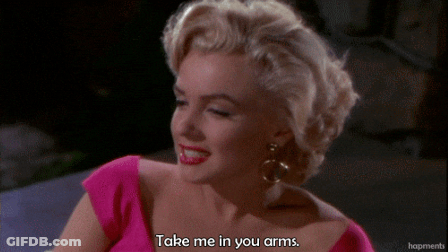 Marilyn Monroe Take Me Now In Your Arms GIF