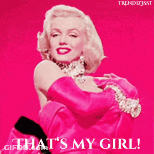 Marilyn Monroe That's My Girl GIF