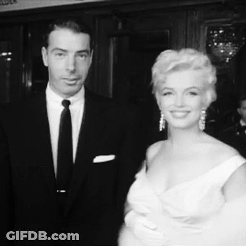 Marilyn Monroe With Joe DiMaggio GIF